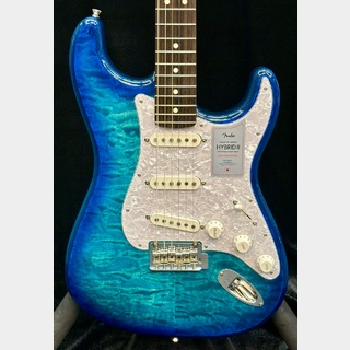 Fender2024 Collection Made In Japan Hybrid II Stratocaster -Quilt Aquamarine/Rosewood-【JD24004346】