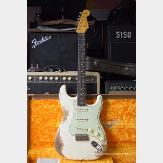 Fender Custom Shop 2020 Custom Collection 1960 Stratocaster Heavy Relic -Aged Olympic White-