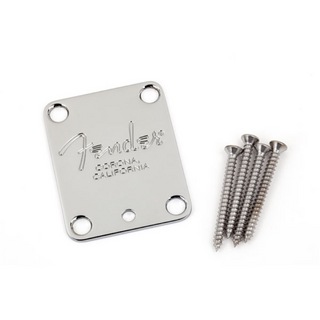 Fenderフェンダー 4-Bolt American Series Guitar Neck Plate with Fender Corona Stamp ギター用 ネックプレート
