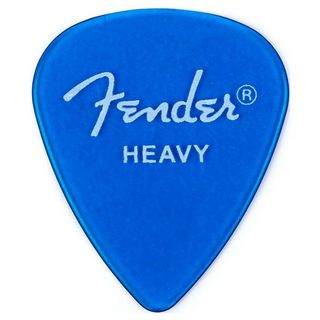 Fender351 Shape California Clear Picks, Heavy, Lake Placid Blue - 12 Count Pack
