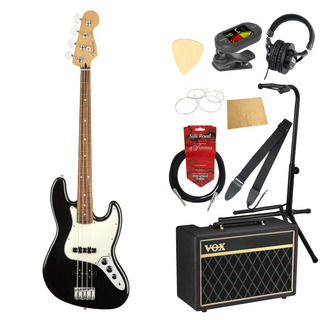 Fenderフェンダー Player Jazz Bass PF Black エレキベース VOXアンプ付き 入門10点 初心者セット