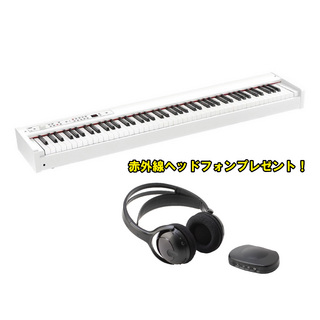 KORG D1 DIGITAL PIANO WH  ◆赤外線ヘッドフォンプレゼント【ローン分割手数料0%(12回迄)】