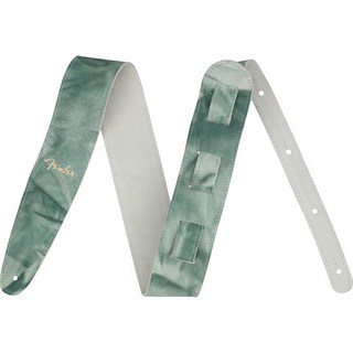 Fender Tie Dye Leather Strap (Green) (#0990650107)