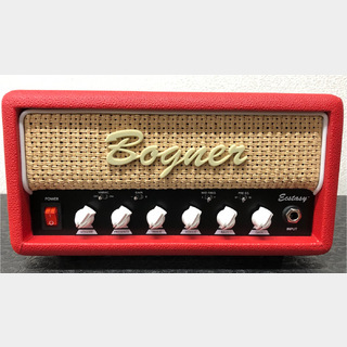 Bogner ECSTACY Mini Head Red Tolex / Brown Grill / White Piping  [White Knobs]