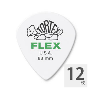 Jim Dunlop468 Tortex Flex Jazz III 0.88mm ギターピック×12枚