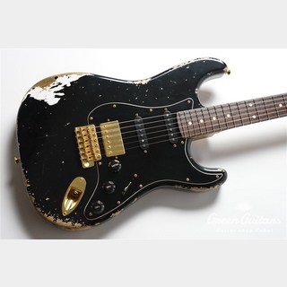 Xotic XSC-2 - Black / Heavy Aged / Alder / Gold Hard Wear