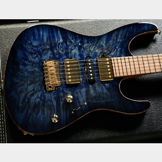 Suhr Modern Carve Top Dealer Selected Waterfall Burl/Trans Whale Blue Burst【ボディトップ材選定品】