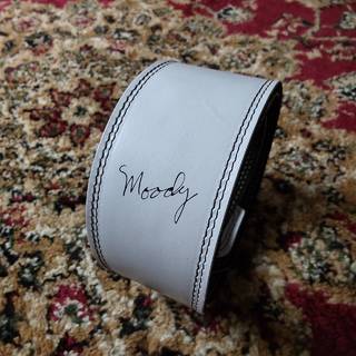 MoodyLeatherStrap Leather＆Suede 2.5Standard White/Black