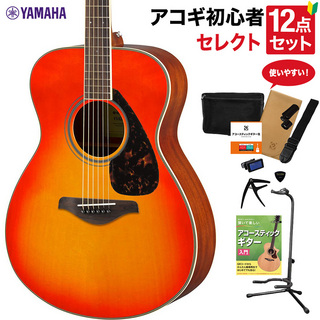 YAMAHA FS820 AB アコースティックギター 教本付きセレクト12点セット 初心者セット