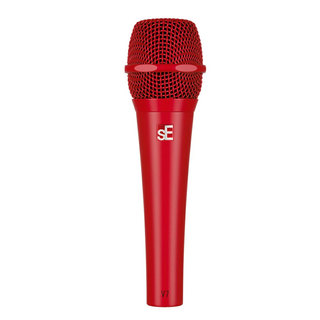 sE ElectronicsのダイナミックマイクV7にレッド＆ホワイトのモデルが