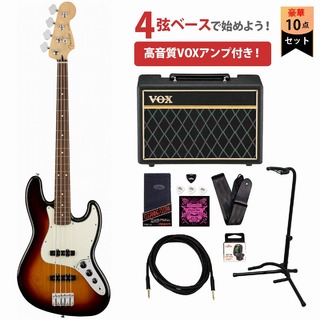 FenderPlayer Series Jazz Bass 3-Color Sunburst Pau FerroVOXアンプ付属エレキベース初心者セット【WEBSHOP】