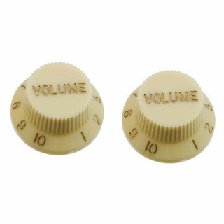 ALLPARTSSet of 2 Vintage Cream Volume Knobs [5040]
