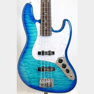 Fender Made in Japan Hybrid II 2024 Collection Jazz Bass / Quilt Aquamarine