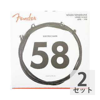 Fender フェンダー Bass Strings Nylon Tapewound 9120M 58-110 エレキベース弦×2セット