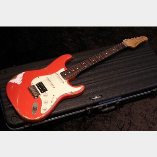 Xotic XSC-2 Fiesta Red Heavy Aged "5A Grade Flame Maple Neck" #4004