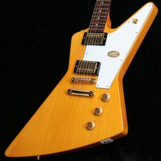EpiphoneInspired by Gibson Custom 1958 Korina Explorer (White Pickguard) Aged Natural [3.20kg]【池袋店】