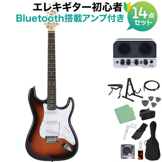 Photogenic ST-180 SB エレキギター初心者14点セット Bluetooth搭載ミニアンプ付