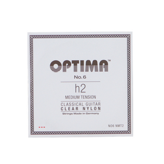 Optima StringsNo6.NMT2 Nylon B/H2 Medium 2弦 バラ弦 クラシックギター弦×3本