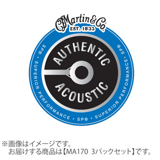 MartinACOUSTIC SP 010-047 カスタムライト 3パックセット MA170 PK3