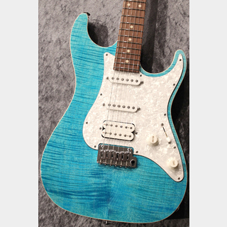 Suhr J Series Standard Plus SSH/ Matching Head/Bahama Blue #83722 【ワイルドな杢目】【ヘッドも必見】