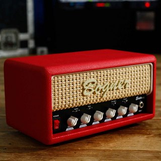 Bogner Ecstasy Mini Head ｜ Custom Color ｜ Red Tolex / Brown Grill / White Piping 【USED】