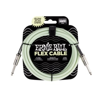 ERNIE BALL Flex Cable 10ft S/S (Glow In Dark) [#6436]