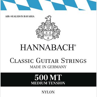 HANNABACH 500MT 黒 MT ミディアムテンション クラシックギター弦【池袋店】