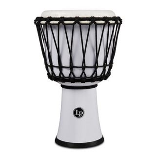 LP LP1607WH 7-INCH ROPE TUNED CIRCLE DJEMBE WITH PERFECT-PITCH HEAD White ジャンベ