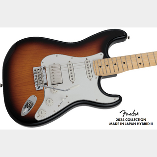 Fender2024 Collection Made In Japan Hybrid II Stratocaster HSS -3 Color Sunburst/Maple-【ローン金利0%!!】