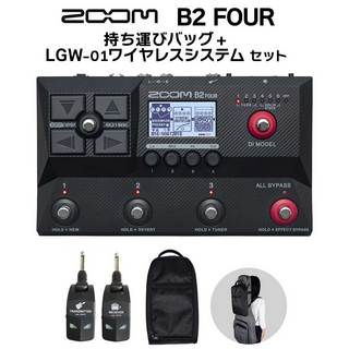 ベース Zoom B2 Four ZOOM B2 FOUR Effects & Amp Emulator ベース用 アンプシミュレーター