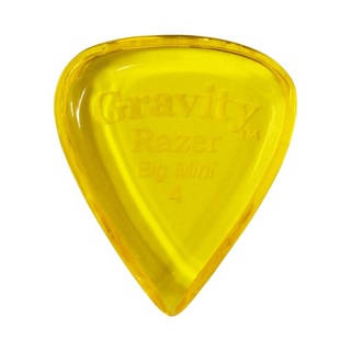 Gravity Guitar PicksRazer -Big Mini- GRAB4P 4.0mm Yellow ギターピック