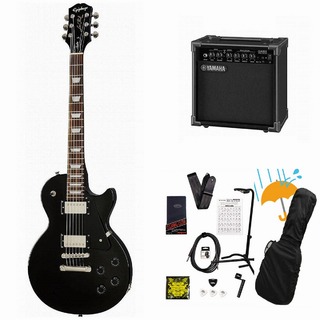 Epiphone Inspired by Gibson Les Paul Studio Ebony エレキギター レスポール スタジオ YAMAHA GA15IIアンプ付属初