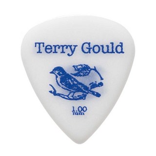 PICKBOY Terry Gould Sand Grip GUITAR PICK (WHITE/ティアドロップ) ×10枚セット (1.00mm)