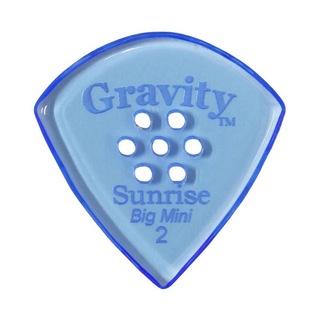 Gravity Guitar Pickssunrise -Big Mini Multi-Hole- GSUB2PM 2.0mm Blue ピック