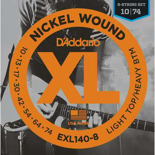 D'Addario EXL140-8 LIGHT TOP・HEAVY BOTTOM 【福岡パルコ店】