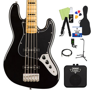 Squier by Fender SQ CV 70s JAZZ BASS V MN ベース 初心者12点セット【ミニアンプ付】 BLK