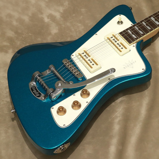 Baum Guitars Wingman - W with Tremolo, Coral Blue