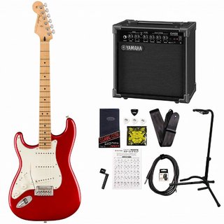 FenderPlayer Stratocaster Left Hand Maple Fingerboard Candy Apple Red [左利き用]YAMAHA GA15IIアンプ付属初