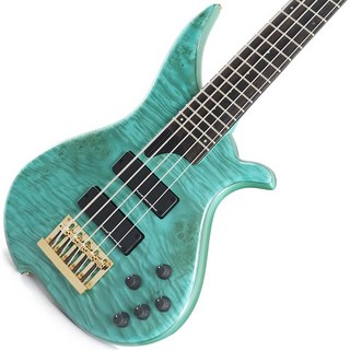 Tune TWB-5 EX Quilted Burl Maple Top (Turquoise Blue)