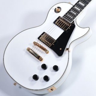 EpiphoneInspired by Gibson Les Paul Custom Alpine White エレキギター レスポール カスタム 入門 初心者【WEBSHO
