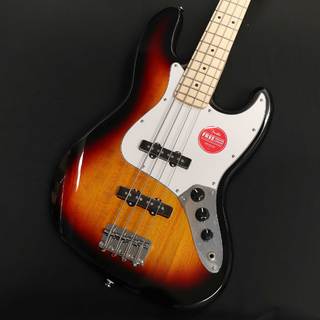 Squier by Fender Affinity Series Jazz Bass, Maple Fingerboard, White Pickguard, 3-Color Sunburst