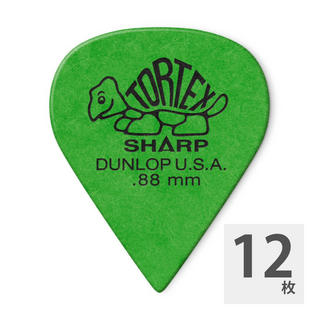 Jim Dunlop412 TORTEX SHARP 0.88×12枚 ピック