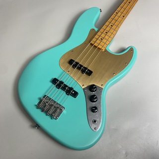 Squier by Fender 40th Anniversary Jazz Bass Vintage Edition Gold Anodized Pickguard Satin Sea Foam Green エレキベース