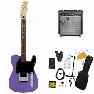 Squier by Fender Sonic Esquire H Laurel FB BK PG Ultraviolet Fender 10Wアンプ付属エレキギター初心者セットR【WEBSHOP】