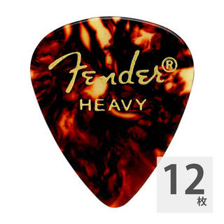 Fender351 Shape Tortoise Shell（べっこう柄） Heavy ギターピック 12枚入り
