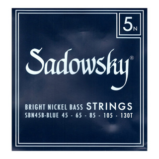 SadowskySBN45B Blue ブルーラベル ニッケル 5弦ベース弦×5セット