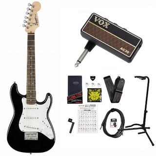 Squier by Fender Mini Strat Laurel Black ミニギター VOX Amplug2 AC30アンプ付属初心者セット！【WEBSHOP】