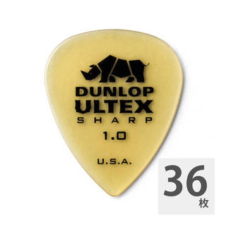 Jim Dunlop433R ULTEX SHARP 1.0 ピック×36枚セット
