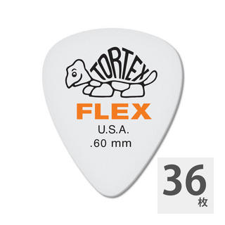Jim Dunlop428 Tortex Flex Standard 0.60mm ギターピック×36枚