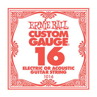 ERNIE BALL Electric or Acoustic Steel Plain 1016 .016 バラ弦【心斎橋店】